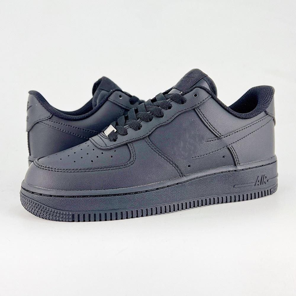 

Оригінальні чисто білі кросівки Air Force 1, лімітована серія Рік Коня , низькі, Чорні спортивно-повсякденні кросівки, Пшеничний колір, Унісекс 40