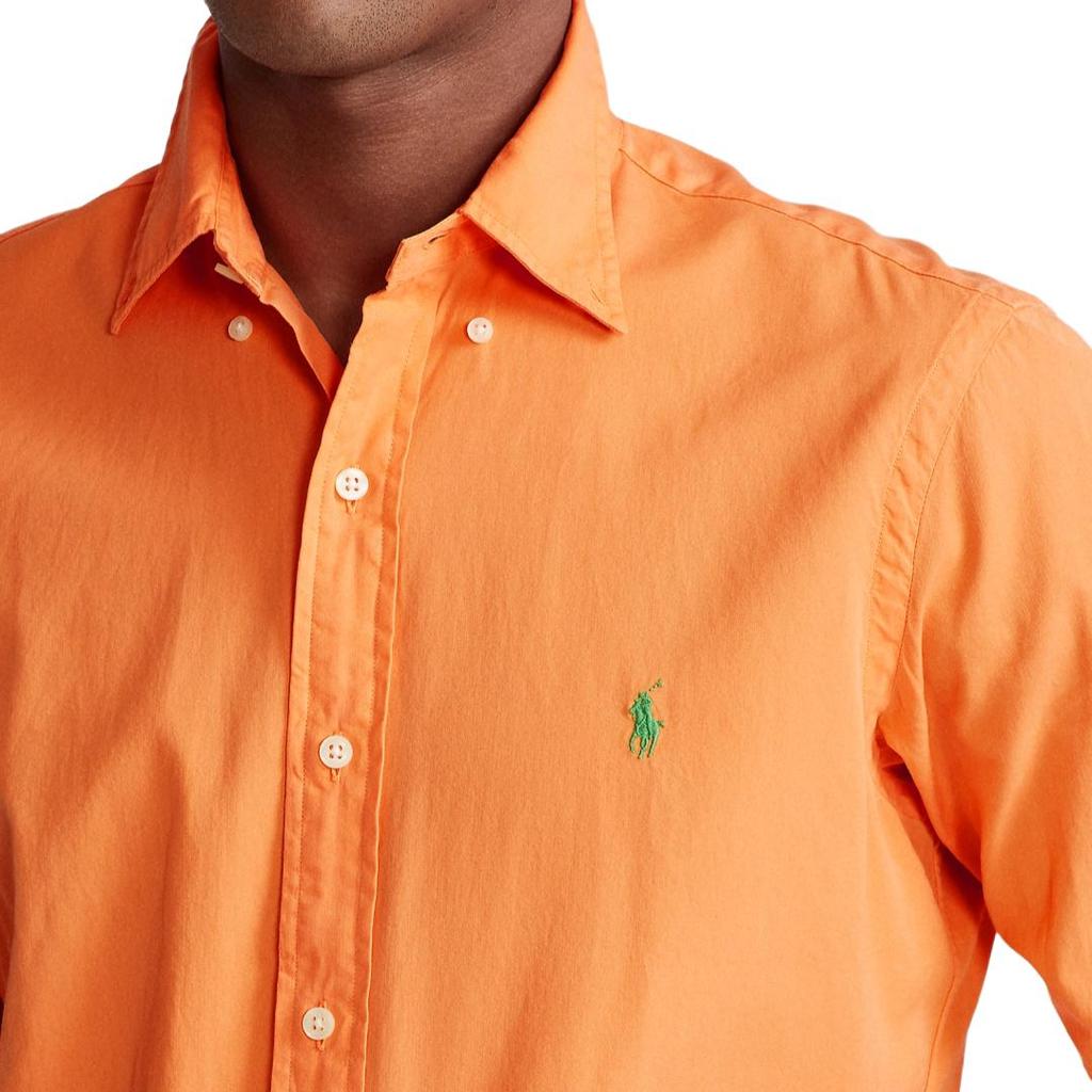 Polo Ralph Lauren Ss25 Classic Edition Dyed Twill Long Sleeve Shirt With Small Pony Logo Embroidery Men shirts MNPOWOV16821509-650