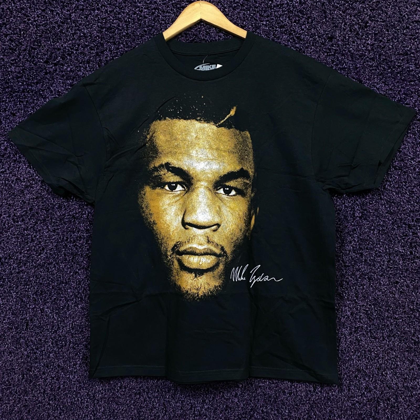 Iron Mike Tyson Signature Portrait Boxing Legend T-Shirt XL XXXL