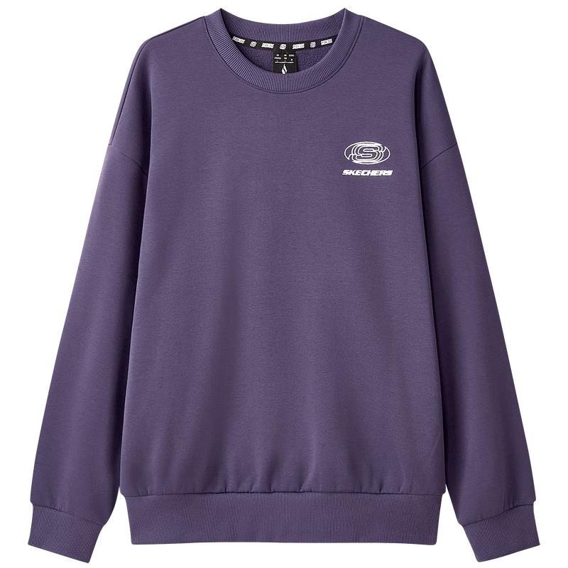 Skechers L324U189 Women's Relaxed Fit Crew Neck Sweatshirt