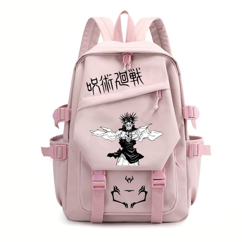 Jujutsu Kaisen Anime School Backpack Teens - Durable Nylon Dual-Strap Bag With Ergonomic Back Panel Unisex Campus Travel