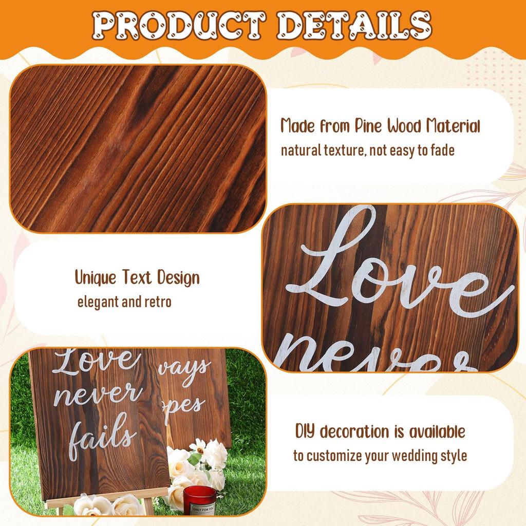 Wood Wedding Signage Bible Verses Wall Decor Gift For Weddings, Anniversaries