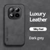 KEYSION Luxury Retro PU Leather Phone Case for Redmi Note 15 Pro + 5G Silicone+PC Shockproof Phone Cover for Redmi Note 15 4G 5G