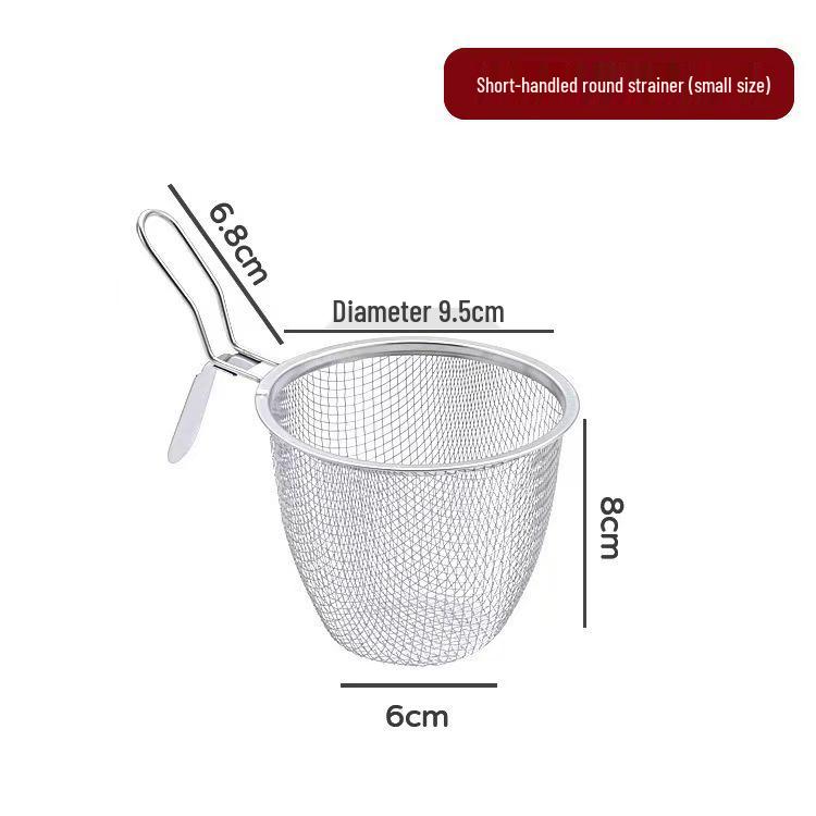 304 Stainless Steel Hot Pot Skimmer: Thickened Mesh Frying Strainer & Mala Tang Colander
