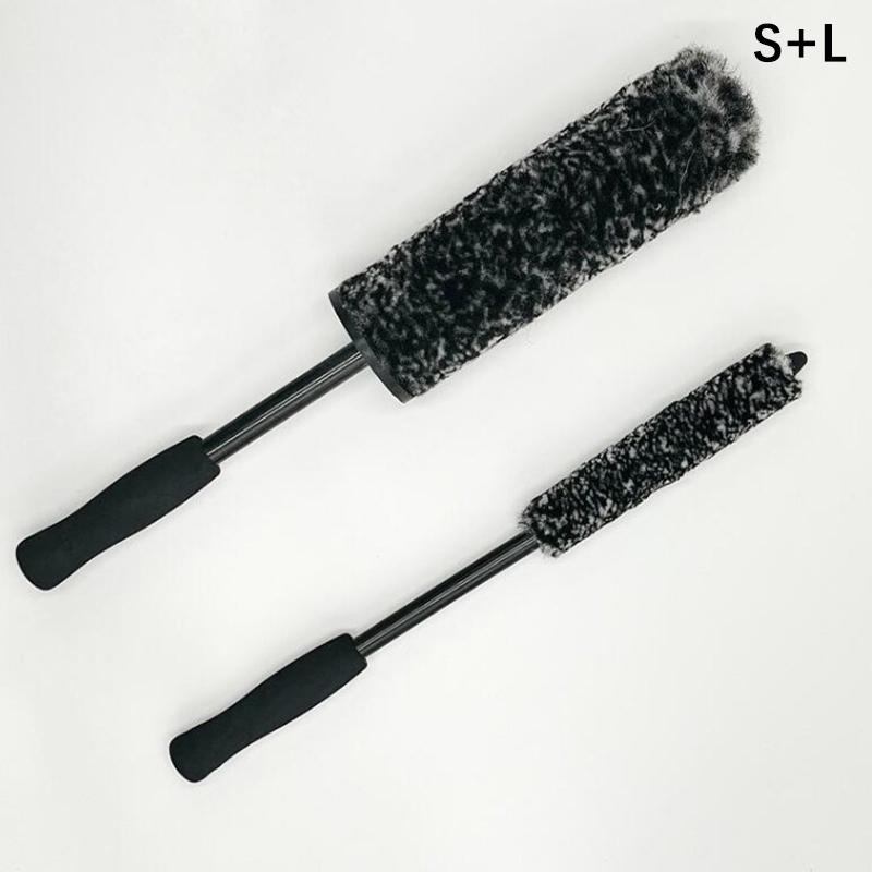 

Щетка из микрофибры с нескользящей ручкой, легко чистящаяся автомобильная щетка из микрофибры, щетка для чистки колес, щетки для авто-мотоциклов SL