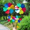 1 kus Barevný flitrový větrník Plastový tvar srdce Větrný mlýn Dekor Venkovní zahrada Trávník Slavnostní Jasné barvy Rotující Zábavná scéna