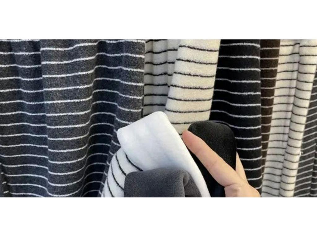 Women's High-Waist Retro Striped Velvet Wide-Leg Pants - Winter Warmth & Slim Fit