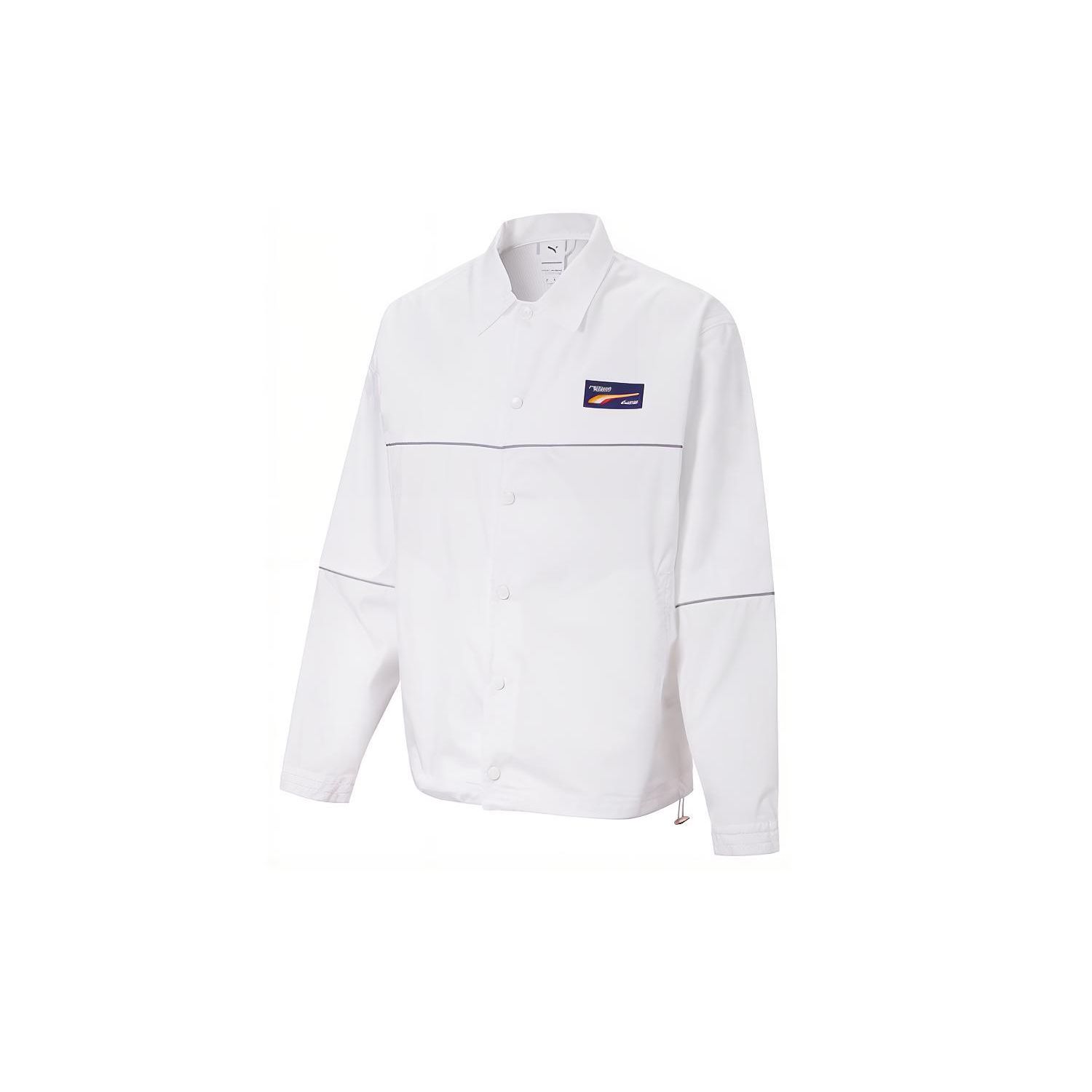 

Мужская приталенная куртка с тканым воротником Puma X Rhude Coach, белая 598062-02 XS