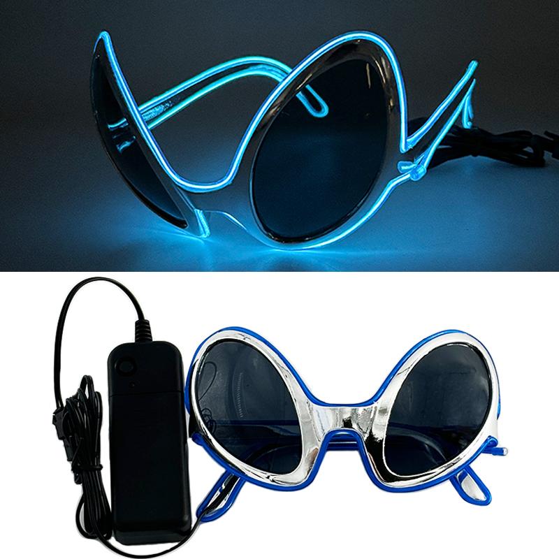 Cyberpunk Futuristische Leuchtende Cosplay Brille Rave Cyber Leuchtende Brille LED Leuchtende Brille Für Mann Frau Tanzshow Requisiten