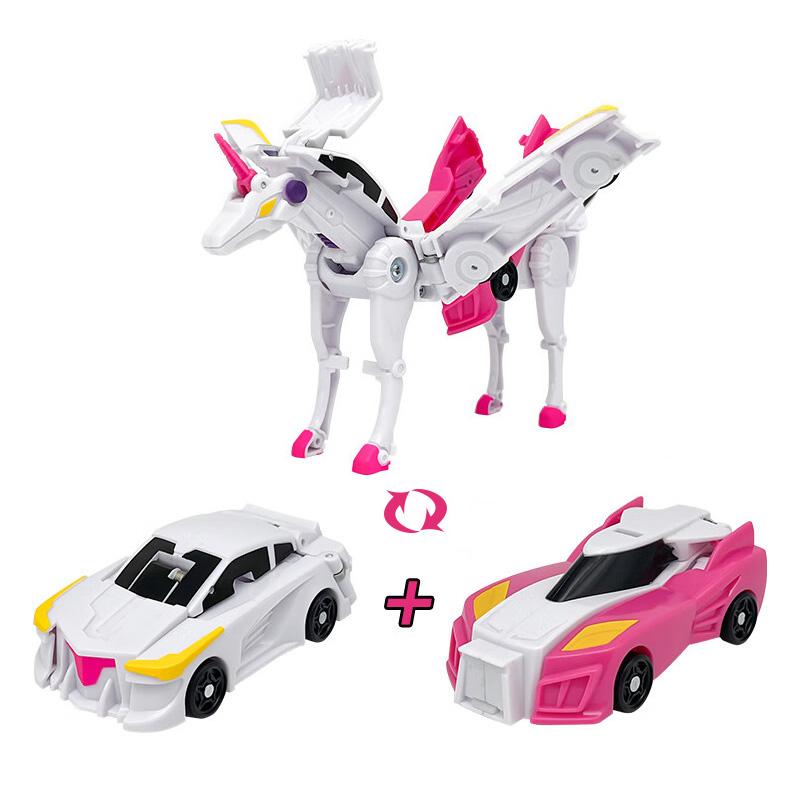 Neues ABS Turning Mecard Verwandlungsauto Actionfiguren Erstaunliches Auto-Kampfspiel TurningMecard für Kinder Deformationsspielzeug