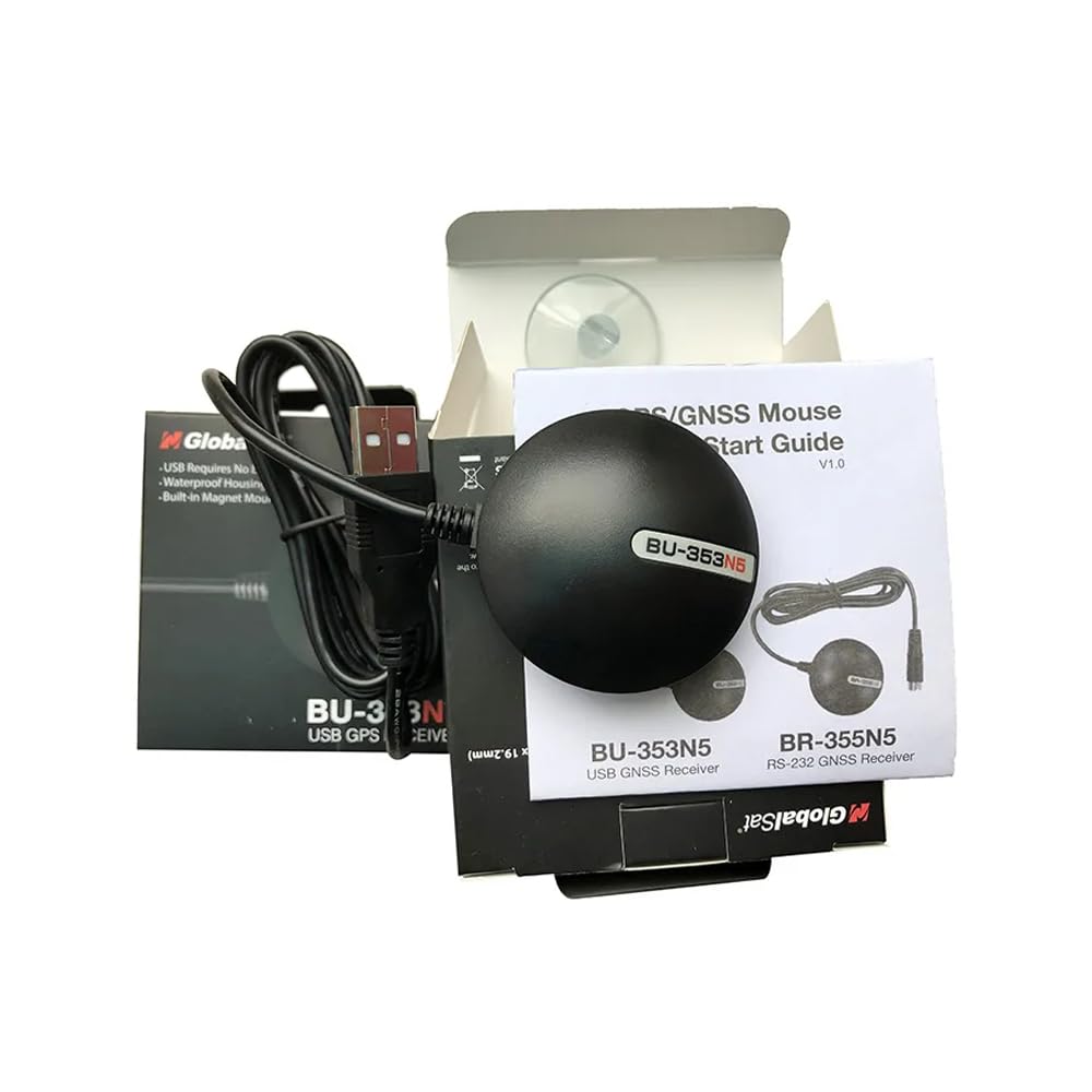 Basicest High Sensitivity and High Speed Positioning To USB Successor New GNSS Receiver GPS Receiver USB Receiver GlobalSat (compared BU-353S4)