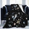 Wall-E & Eve In Space Blankets Flannel Autumn/Winter Cartoon  Multifunction Warm Throw Blanket for Sofa Bedroom Bedding Throws