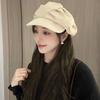 Layered Vintage Newsboy Hats Breathable Elegant Pleated Berets Fashion Octagonal Hat  Women Men