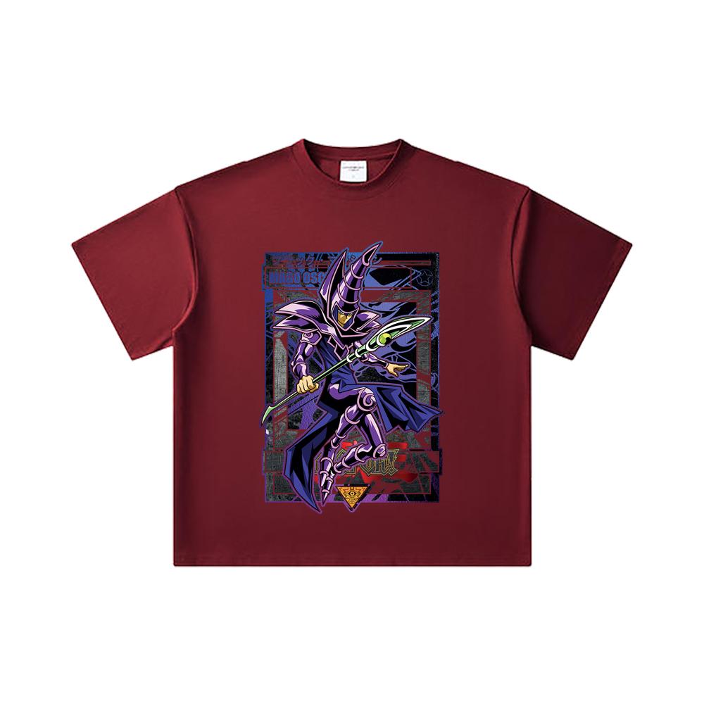 260 GSM Double Yarn 32 Count 100% Cotton Yu-Gi-Oh V5 Mago Oscuro Print Unisex Heavy Cotton T Shirt