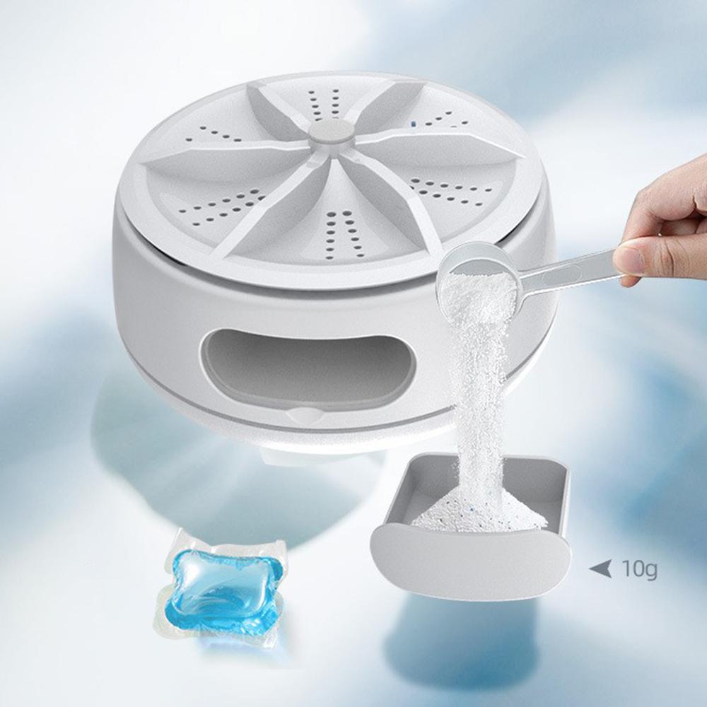 Turbo Ultrasonic Washing Machine Mini Portable Travel Washing Machine Usb Underwear Washer For Home Business Travel