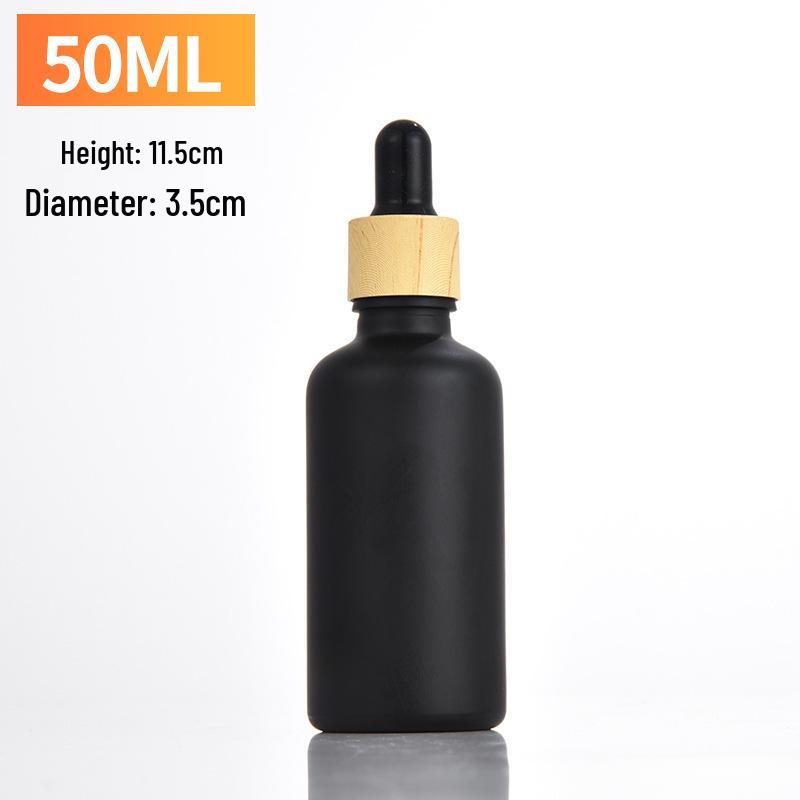 5ml/30ml/100ml Frosted Essential Oil Dropper Bottles with Wood Grain Ring