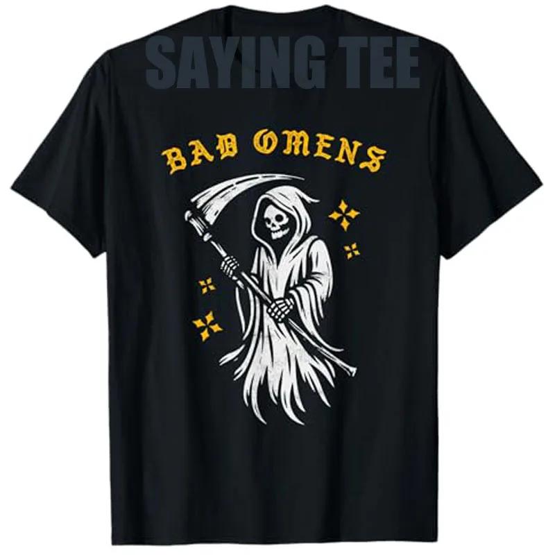 

Bad OUnisexs Grim Reaper Graphic Tee Cotton Short Sleeve Casual TShirt for Unisex S