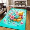 1pc Winnie Pattern Area Rug Soft Flannel Floor Mat for Living Room, Edroom, Kitchen, Sofa Coffee Table Floor Mat, Machine Washable