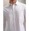 Men's Cotton Shirt Regular Fit Mandarin Collar Long Sleeve Striped