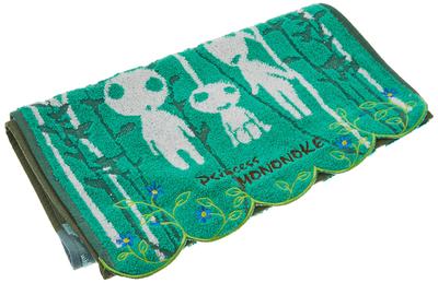 Face Towel Ghibli Princess Mononoke 34 X 80cm Kodama Forest 1005012600 Green Approx.