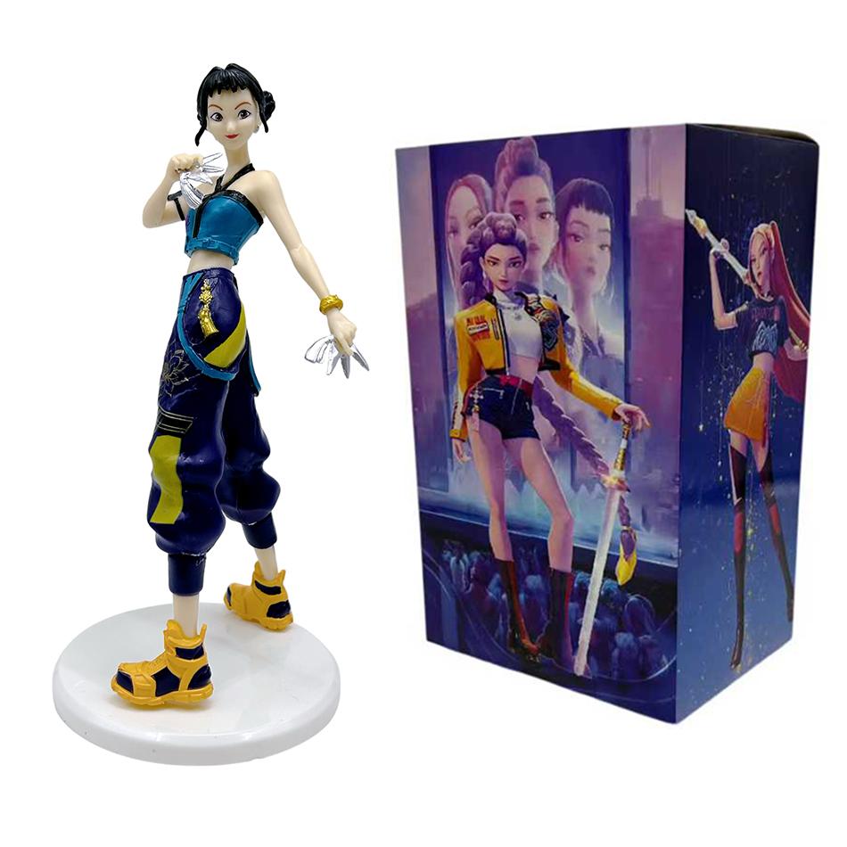 18-20cm Anime Peripheral Hot Kpop Devil Hunter Korean Idol Rumi Mira Zoi Action Figure Statue Model Desktop Decoration Toy Gifts