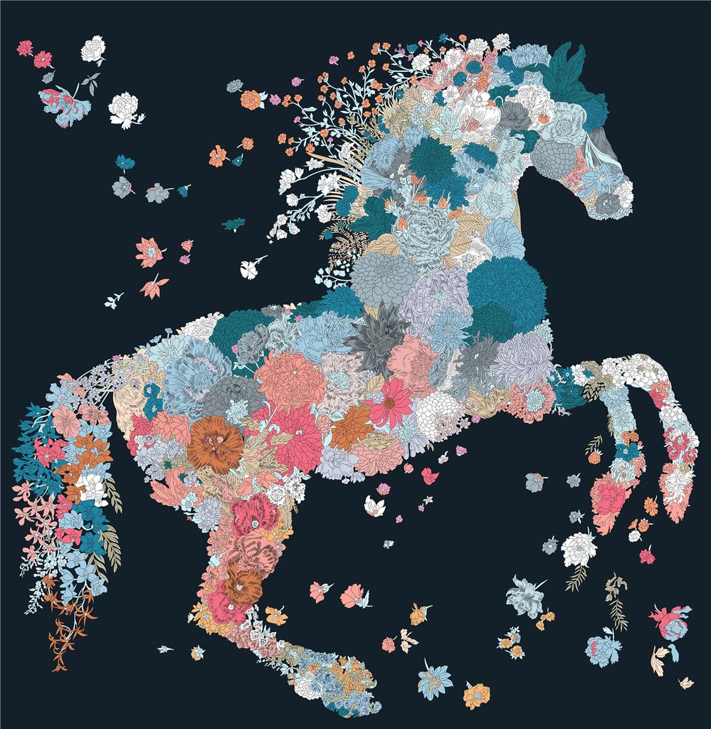 Lenço de Seda Sarja Animal Cavalo 90cm Xale de Moda Marca de Luxo Lenço Quadrado Hijab Feminino Bandana Foulard Lenço de Pescoço Lenços de Cabeça