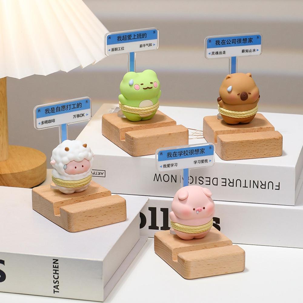 

Cartoon Animal Capybara Mobile Phone Stand Frog Capybara Cell Phone Bracket Phone Accessories