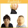 Halloween Latex Funny Face Mask With Double Chin Shell Design For Costume Parties