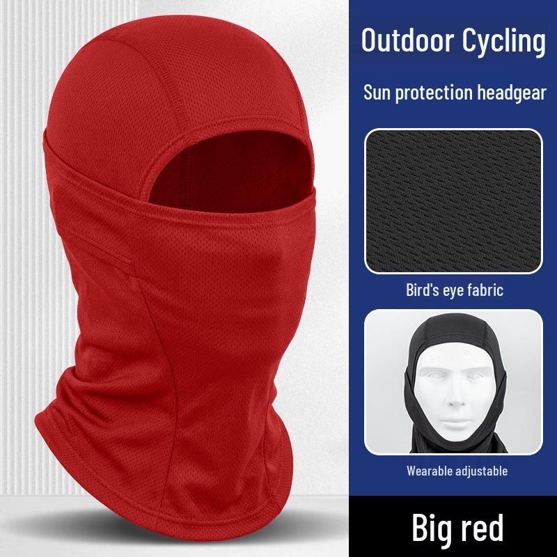 Quick-Dry Multifunctional Summer Cycling Face Mask: Breathable, Sun-Protective, Ice Silk Balaclava & Headband