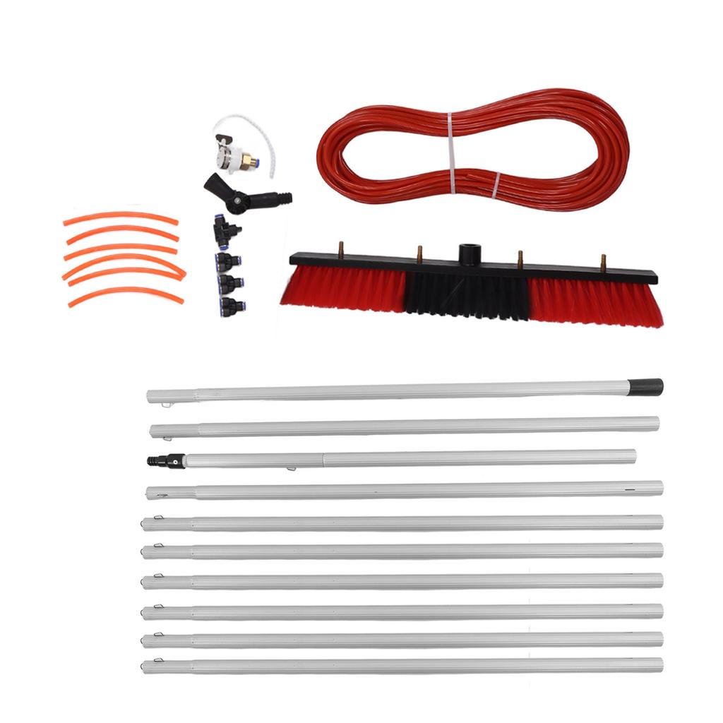 Water Fed Pole Kit Water Fed Brush Heavy Duty Large Size Portable Water Washing Extendable Cleaner