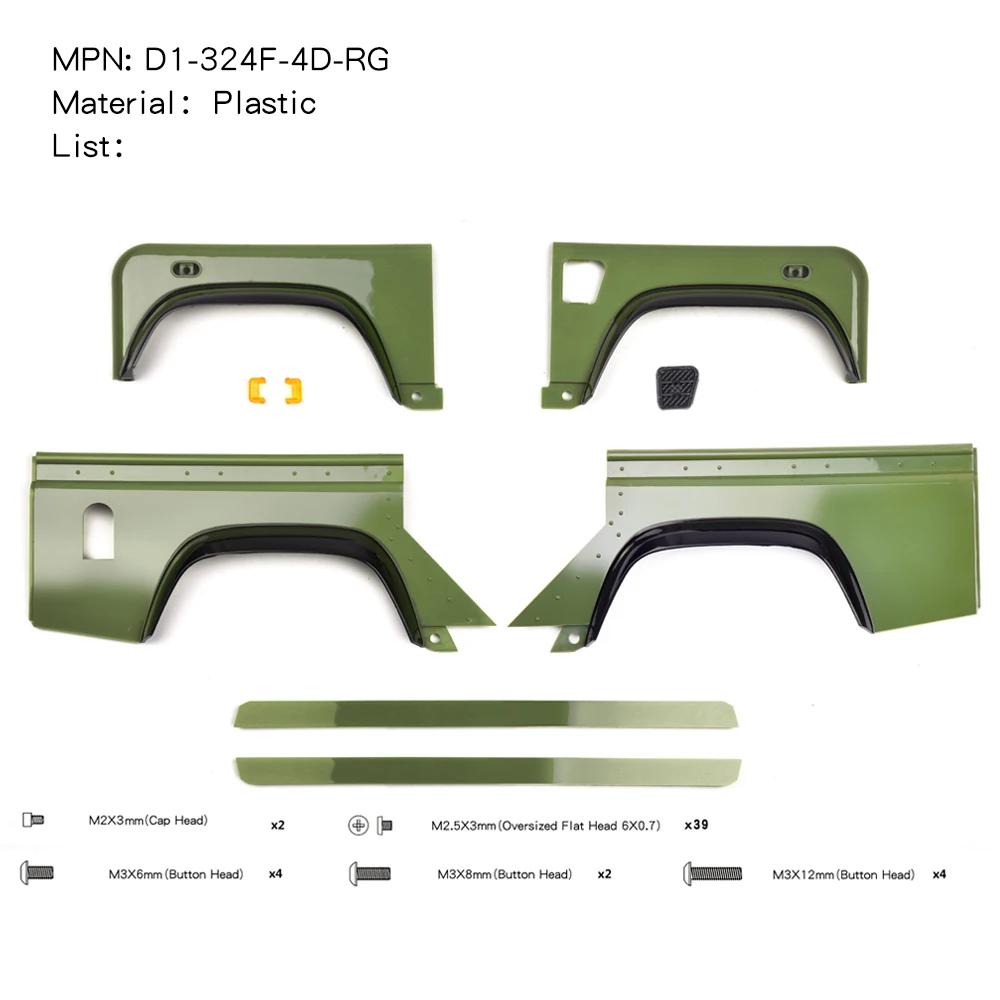 Plastic Simulation 324/313mm 5 Doors Monocoque Car Shell for 1/10 RC Crawler Car Traxxas TRX4 Defender RD110 Wagon Diy Parts