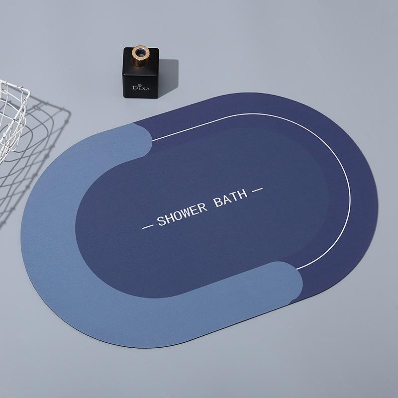 Nordic Minimalist Style Kitchen Floor Mat Bathroom Bathroom Door Mat Entry Door Mat Resistant To Dirty Diatom Mud Foot Mat