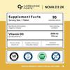 Carbamide Forte Vitamin D3 2000IU | Vitamin D Tablets for Bone & Immune Health | Cholecalciferol | Vitamin D3 Tablets for Women & Men - 90 Tablets