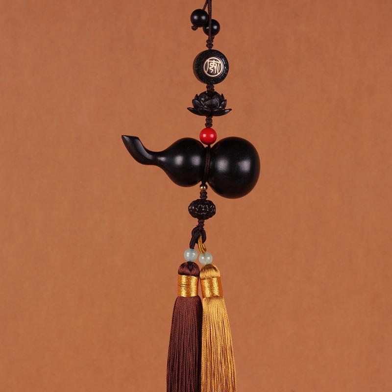 

Эбеновое дерево черное дерево тыква фулу автомобильный талисман-подвеска на зеркало заднего вида