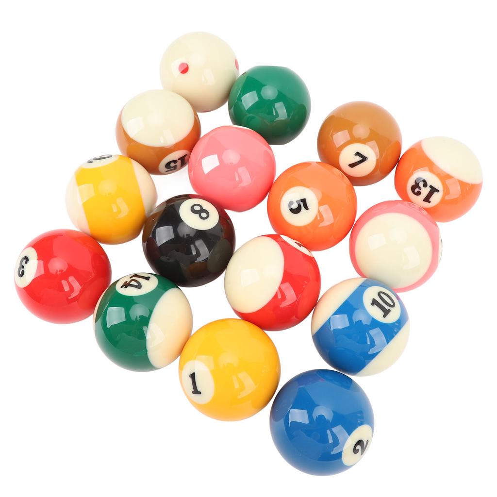 Biljardkuler Poolkulesett 2,25in Reguleringsstørrelse for Amerikansk Stil Biljardbord Tilbehør 16