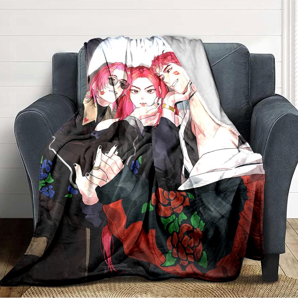 1pc KPop Demon Hunters MIRA3 Blanket, Gift, for Men and Women, Soft Blanket, Good for Sofa Bed Couch Travel, Lightweight Flannel Blanket