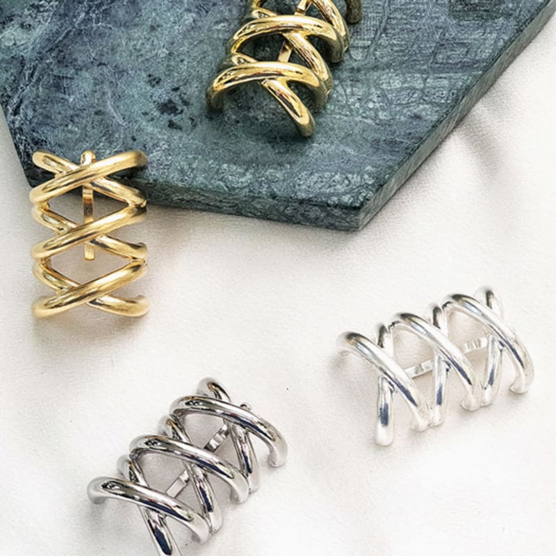 BESTY Old Money Look Metal Pony Hook Hair Cuff Hook Pony Hair Accessory Automatic Pin