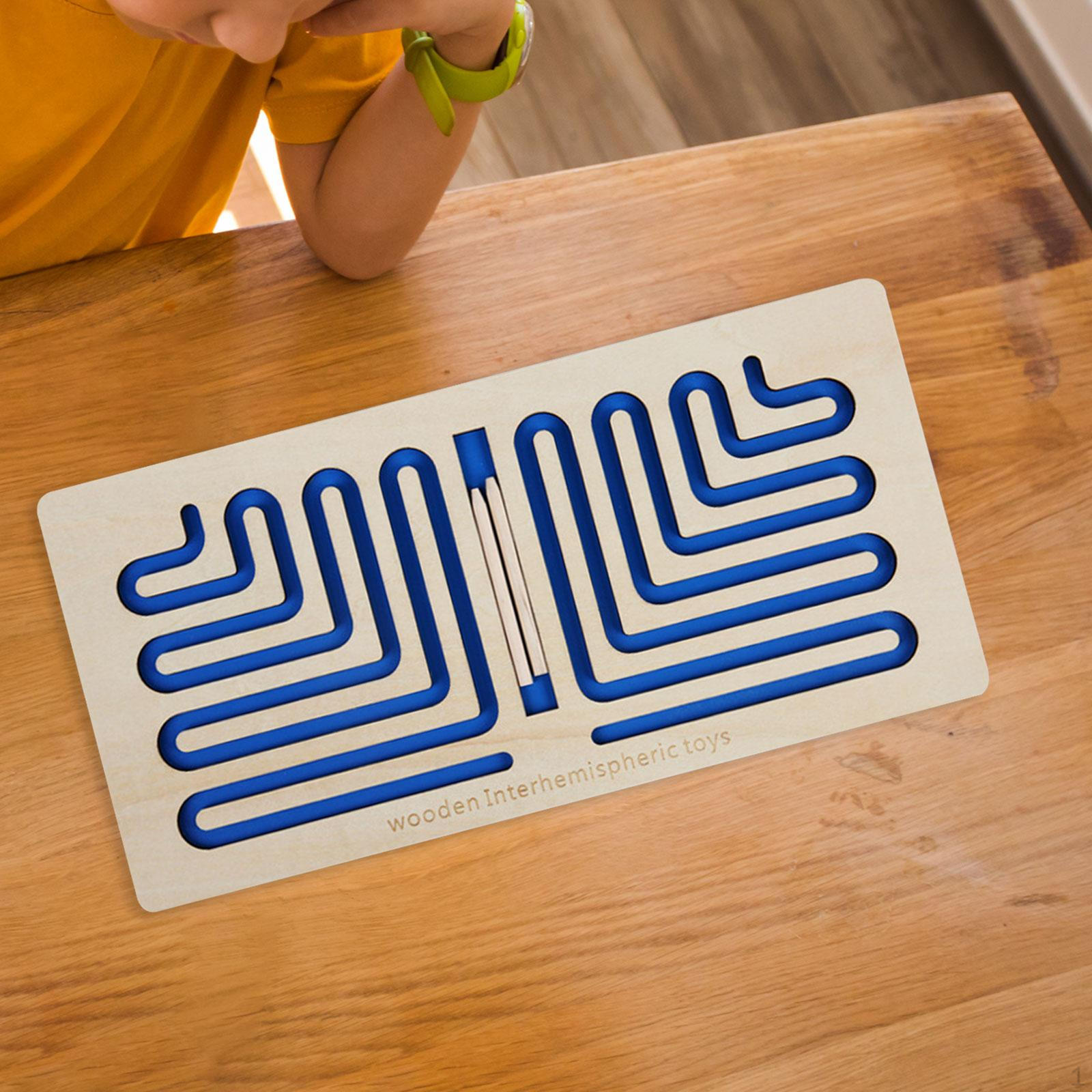 

Игрушка для развития мелкой моторики левого и правого мозга, лабиринт, настольная игра для вечеринки синий