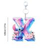 stitch acrylic cute keychain cartoon flat 2D stilt English letters ornament doll cartoon birthday gift halloween