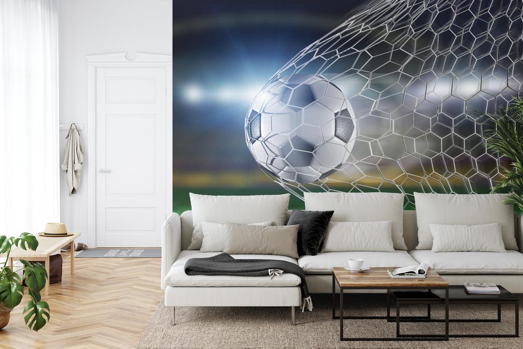 Photomural Soccer Goal 3D Washable Fleece 315x210