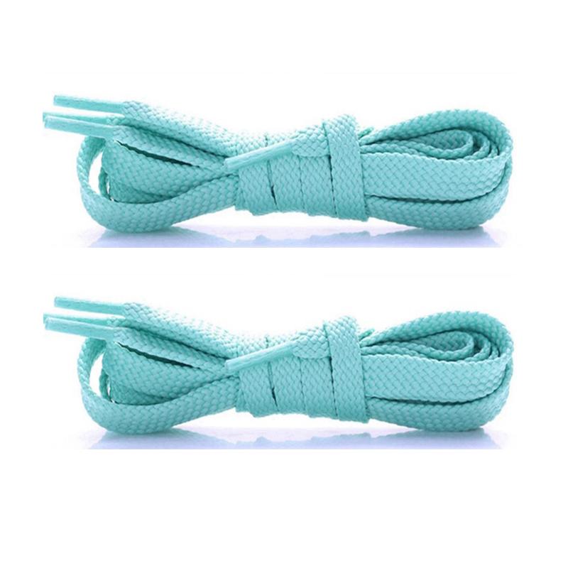 Einfarbige Flach geflochtene Schnürsenkel, Strapazierfähige Polyester Ersatzschnürsenkel, Modische Schnürsenkel für Sneaker, Sport- & Freizeitschuhe
