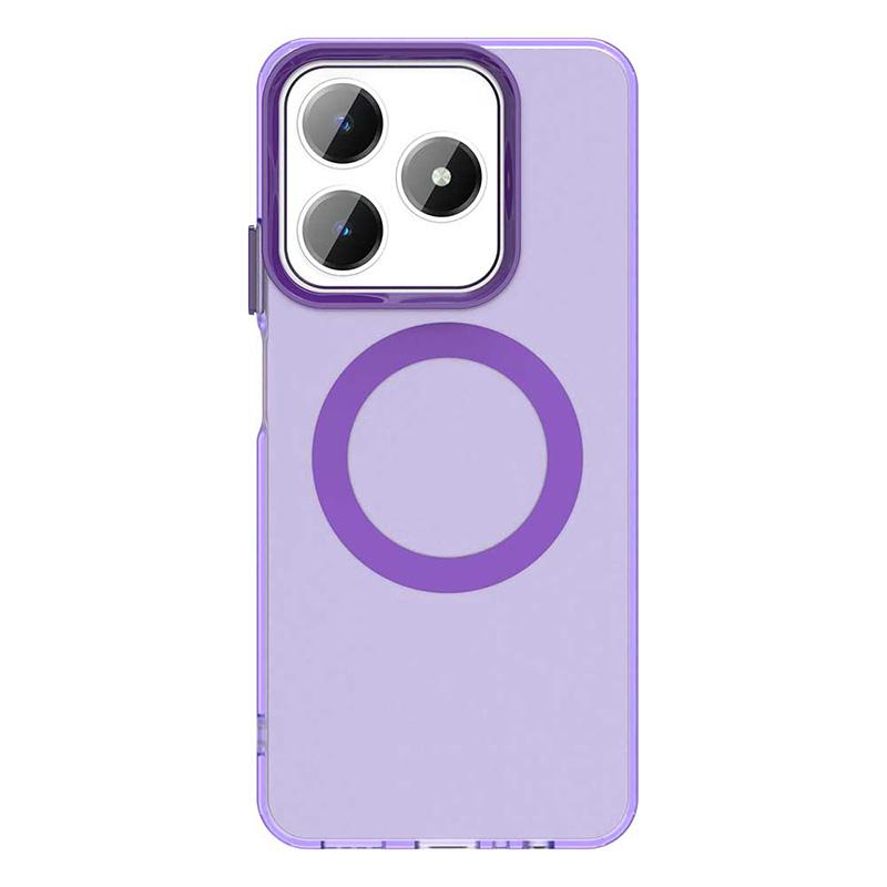 For Realme C61 C63 Magnetic Luxury Matte Translucent Shockproof Case For Realme C63 For Magsafe Wireless Charge Cover