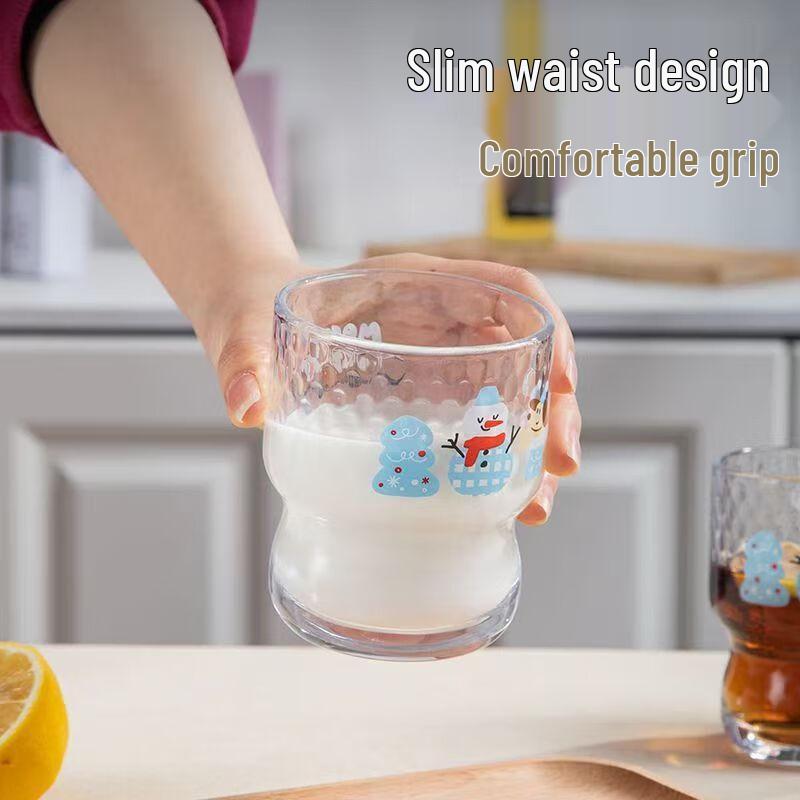 Shangqi Snögubbe Tecknad Glas
