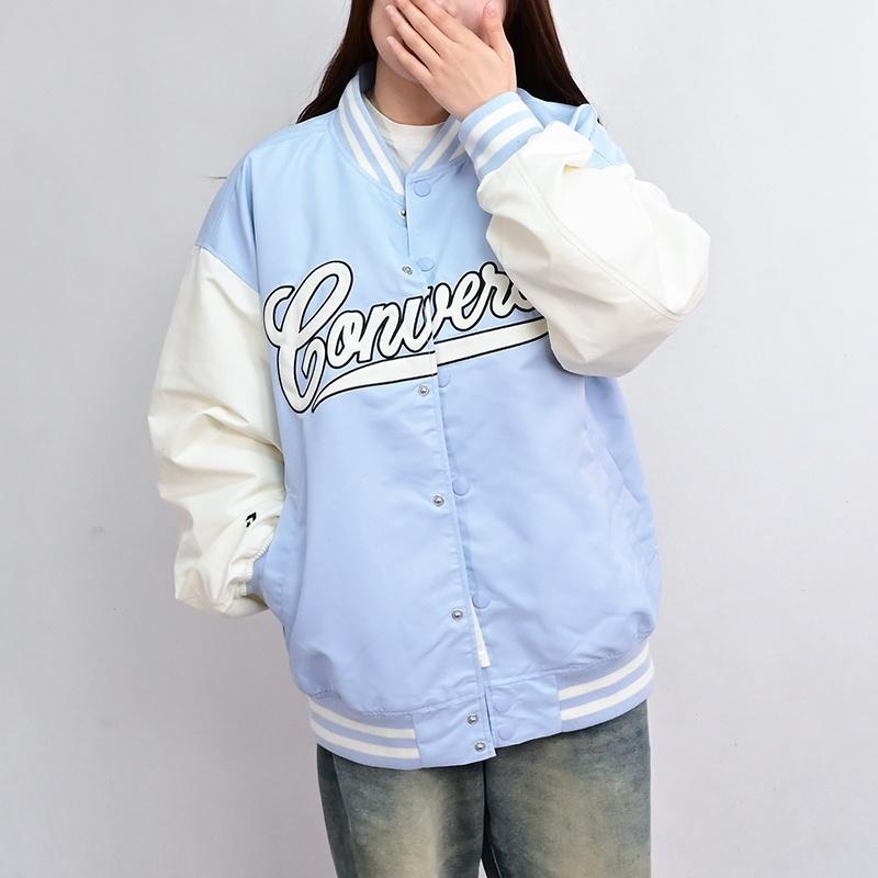 Converse Baseball Jacket Unisex Light Blue 10026912-A04