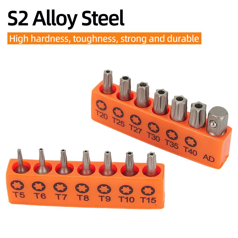 25mm Torx șurubelniță biți set Tamper Door securitate burghiu biți 1/4 "șurubelniță hexagonală cheie cu clichet mâner reparare scule de mână