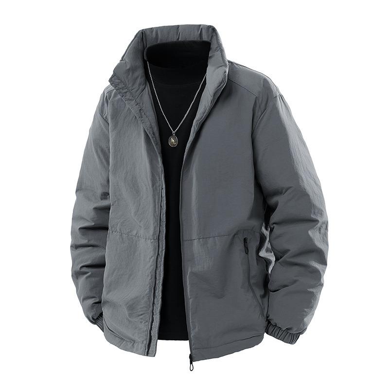 % White duck down jacket men's winter new business winter loose stand-up collar casual jacket