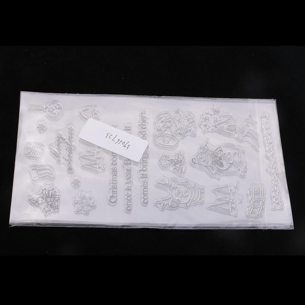 

Christmas Different Style Theme Clear Stamps Making Decoration and 20x11cm
