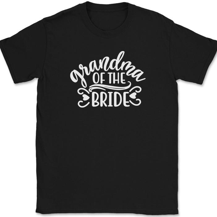 

Grandma of the Bride T-Shirt Wedding Party Groom Event Group Tees S