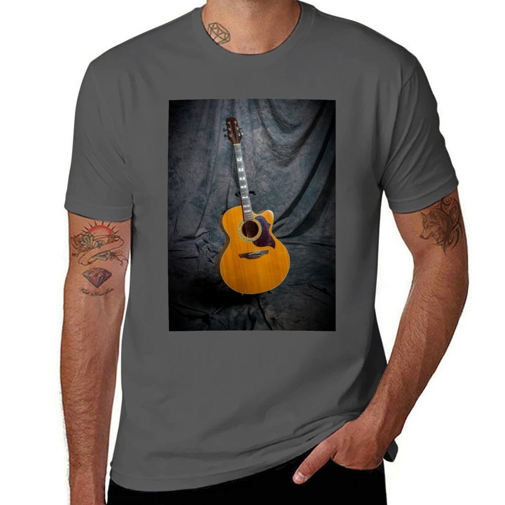 Acoustic Guitar Tshirt Soft Lightweight Cotton Tshirt