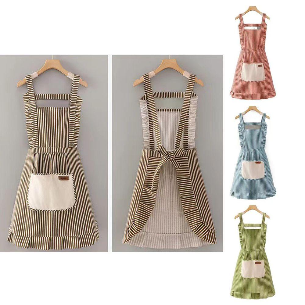 New Adjustable Apron Oilproof Sleeveless Kitchen Apron Can Wipe Hands with Pockets Cooking Apron Unisex